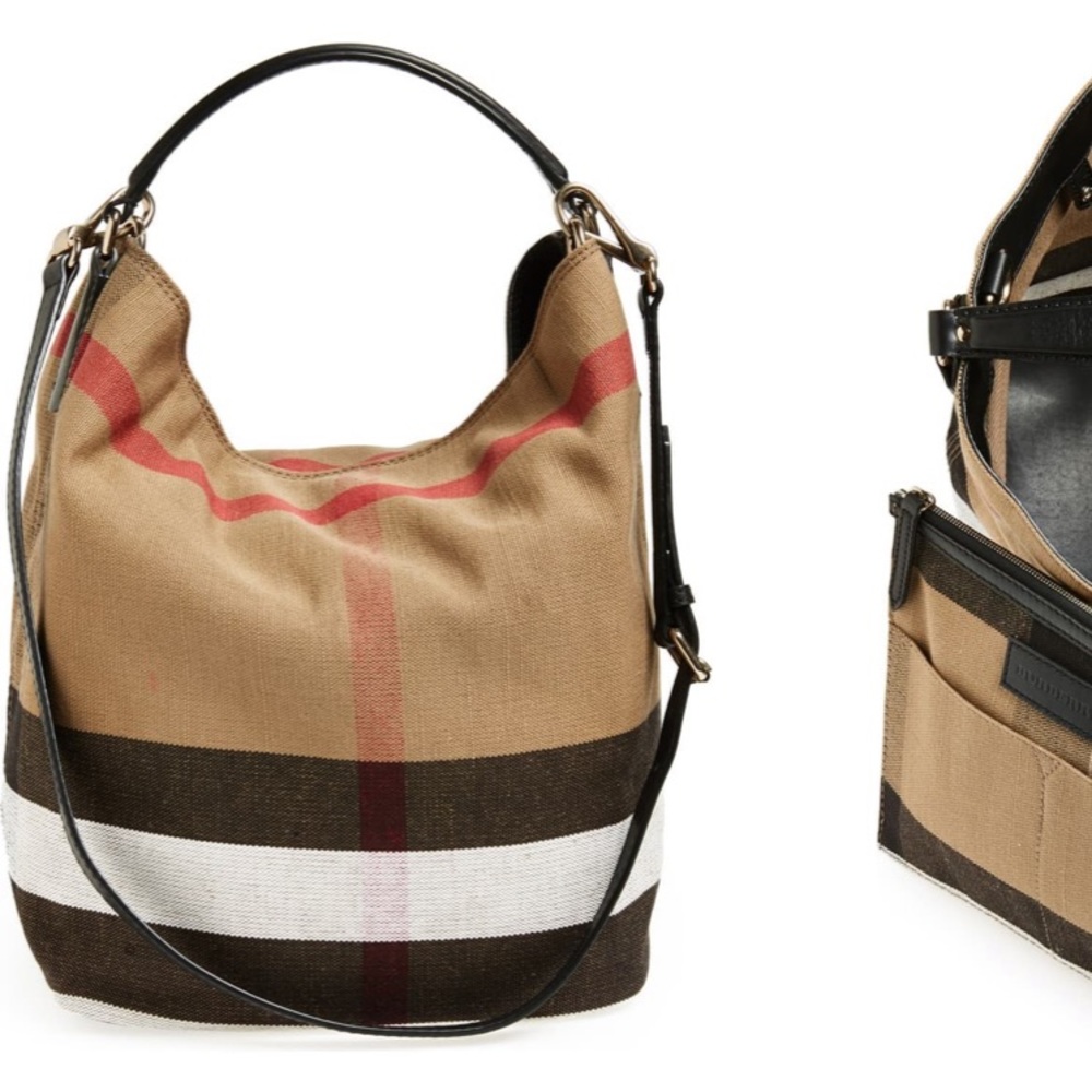 Burberry Susanna Check Print Bucket Bag